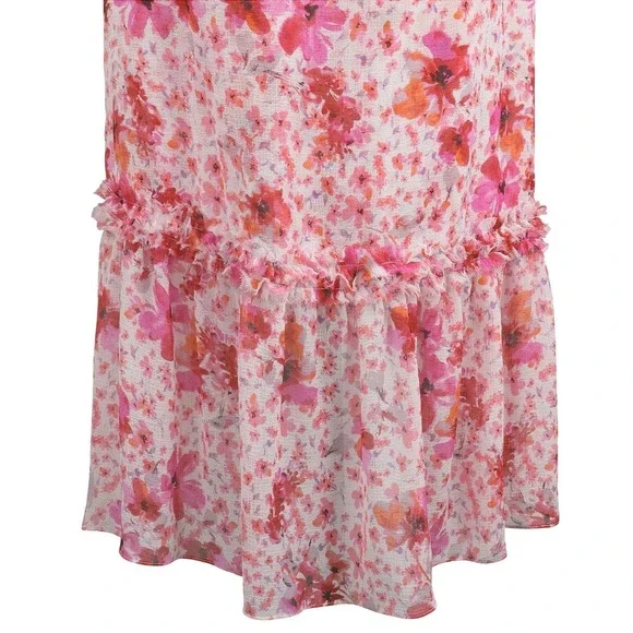 MISA Los Angeles Aurelie Floral Maxi Dress Ruffle Sleeveless XS NWT - Picture 7 of 10